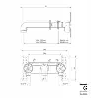 MEDIDAS LAVABO MURAL BIMANDO STREM GALINDO